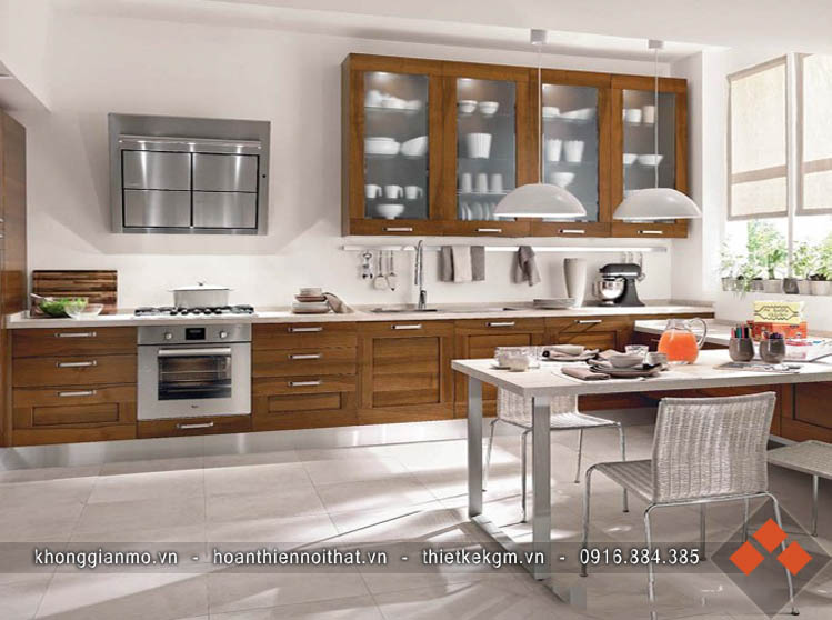 Mẫu tủ bếp đẹp mang phong cách hiện đại